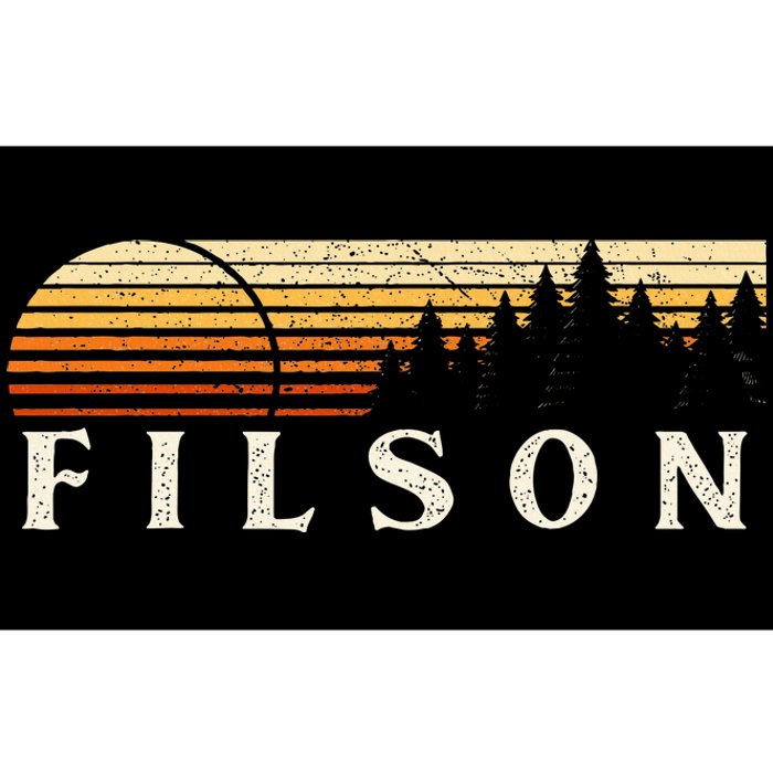 Filson Il Vintage Evergreen Sunset Eighties Retro Bumper Sticker