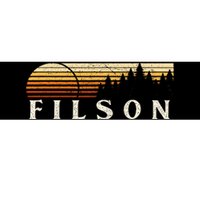 Filson Il Vintage Evergreen Sunset Eighties Retro Bumper Sticker