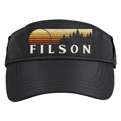 Filson Il Vintage Evergreen Sunset Eighties Retro Adult Drive Performance Visor