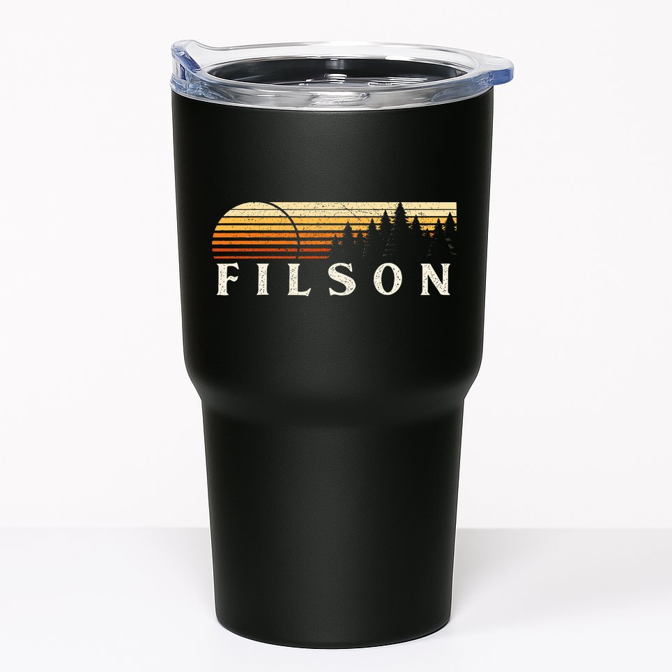 Filson Il Vintage Evergreen Sunset Eighties Retro Tumbler
