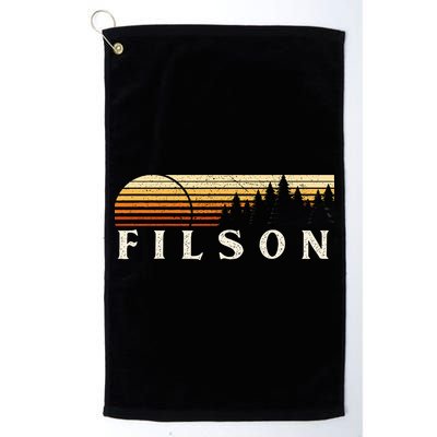 Filson Il Vintage Evergreen Sunset Eighties Retro Golf Towel