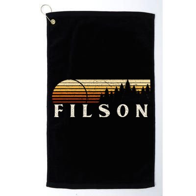 Filson Il Vintage Evergreen Sunset Eighties Retro Platinum Collection Golf Towel