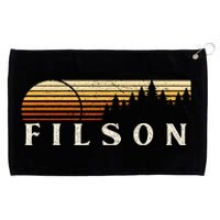 Filson Il Vintage Evergreen Sunset Eighties Retro Grommeted Golf Towel