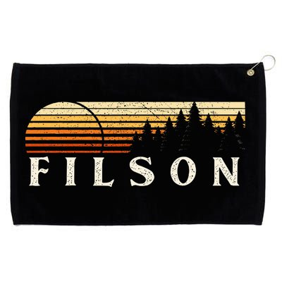 Filson Il Vintage Evergreen Sunset Eighties Retro Grommeted Golf Towel