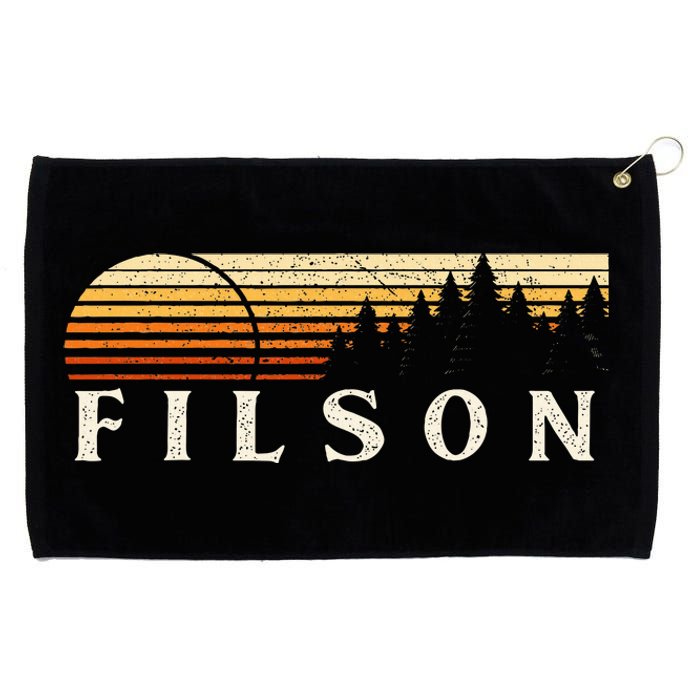 Filson Il Vintage Evergreen Sunset Eighties Retro Grommeted Golf Towel