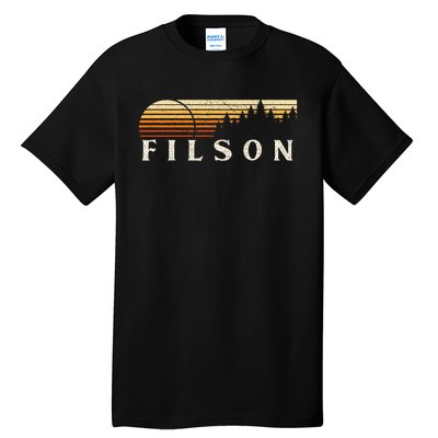 Filson Il Vintage Evergreen Sunset Eighties Retro Tall T-Shirt