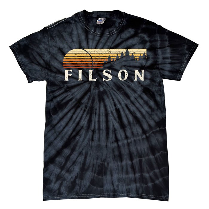 Filson Il Vintage Evergreen Sunset Eighties Retro Tie-Dye T-Shirt