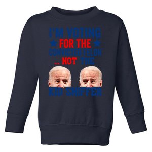 Funny Im Voting For The Convicted Felon Not The Kiid Sniffer Toddler Sweatshirt