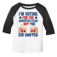 Funny Im Voting For The Convicted Felon Not The Kiid Sniffer Toddler Fine Jersey T-Shirt