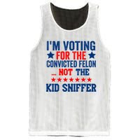 Funny Im Voting For The Convicted Felon Not The Kiid Sniffer Mesh Reversible Basketball Jersey Tank