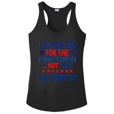 Funny IM Voting For The Convicted Felon Not Sniffer Ladies PosiCharge Competitor Racerback Tank