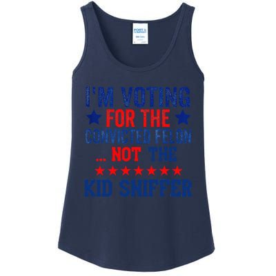 Funny IM Voting For The Convicted Felon Not Sniffer Ladies Essential Tank