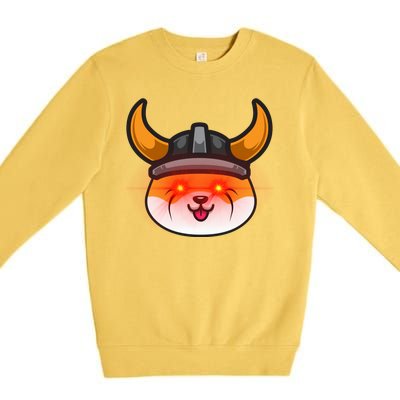 Floki Inu Vikings Cryptocurrency Premium Crewneck Sweatshirt