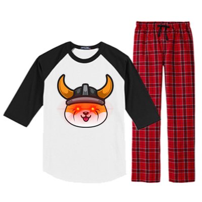 Floki Inu Vikings Cryptocurrency Raglan Sleeve Pajama Set