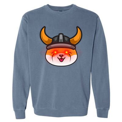 Floki Inu Vikings Cryptocurrency Garment-Dyed Sweatshirt