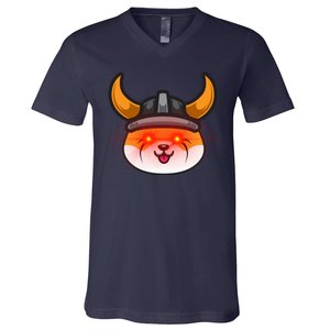 Floki Inu Vikings Cryptocurrency V-Neck T-Shirt