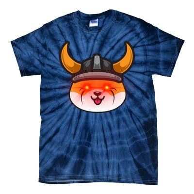 Floki Inu Vikings Cryptocurrency Tie-Dye T-Shirt