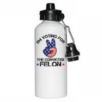 Funny IM Voting For The Convicted Felon Aluminum Water Bottle