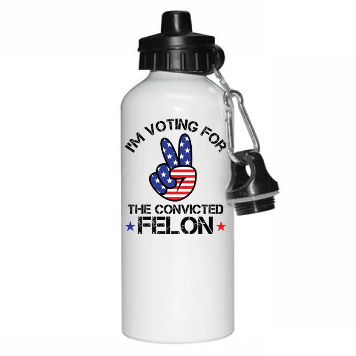 Funny IM Voting For The Convicted Felon Aluminum Water Bottle