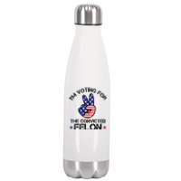 Funny IM Voting For The Convicted Felon Stainless Steel Insulated Water Bottle