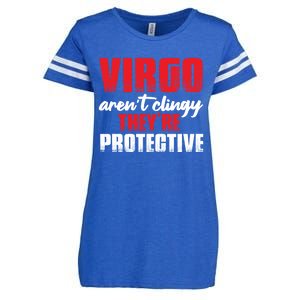 Funny Im Virgo Not Clingy Just Overprotective Meaningful Gift Enza Ladies Jersey Football T-Shirt