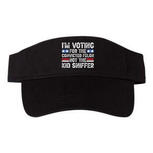 Funny Im Voting For The Convicted Felon Not Sniffer Valucap Bio-Washed Visor