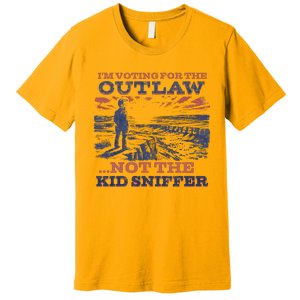 Funny IM Voting For The Outlaw Not The K.I.D Sniffer Premium T-Shirt