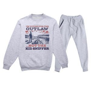 Funny IM Voting For The Outlaw Not The K.I.D Sniffer Premium Crewneck Sweatsuit Set