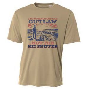 Funny IM Voting For The Outlaw Not The K.I.D Sniffer Cooling Performance Crew T-Shirt