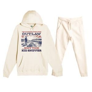 Funny IM Voting For The Outlaw Not The K.I.D Sniffer Premium Hooded Sweatsuit Set