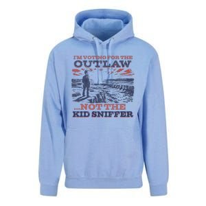 Funny IM Voting For The Outlaw Not The K.I.D Sniffer Unisex Surf Hoodie