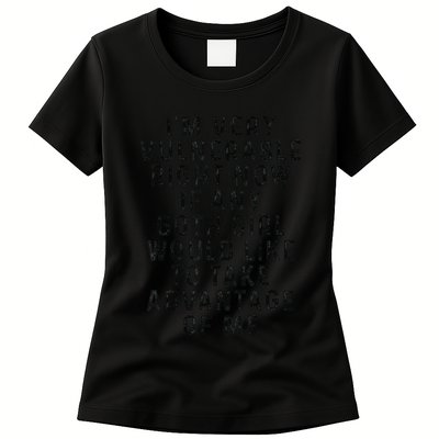 Funny IM Very Vulnerable Right Now If Any Goth Womens T-Shirt