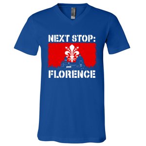 Florence Italy Vacation Trip Next Stop Vacay Vibes Souvenir Gift V-Neck T-Shirt