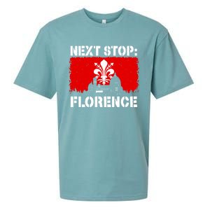 Florence Italy Vacation Trip Next Stop Vacay Vibes Souvenir Gift Sueded Cloud Jersey T-Shirt