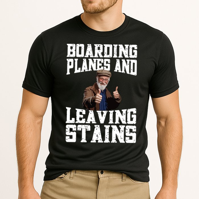 Funny Inappropriate Vacation Design Embarrassing Airport Cooling Performance Crew T-Shirt
