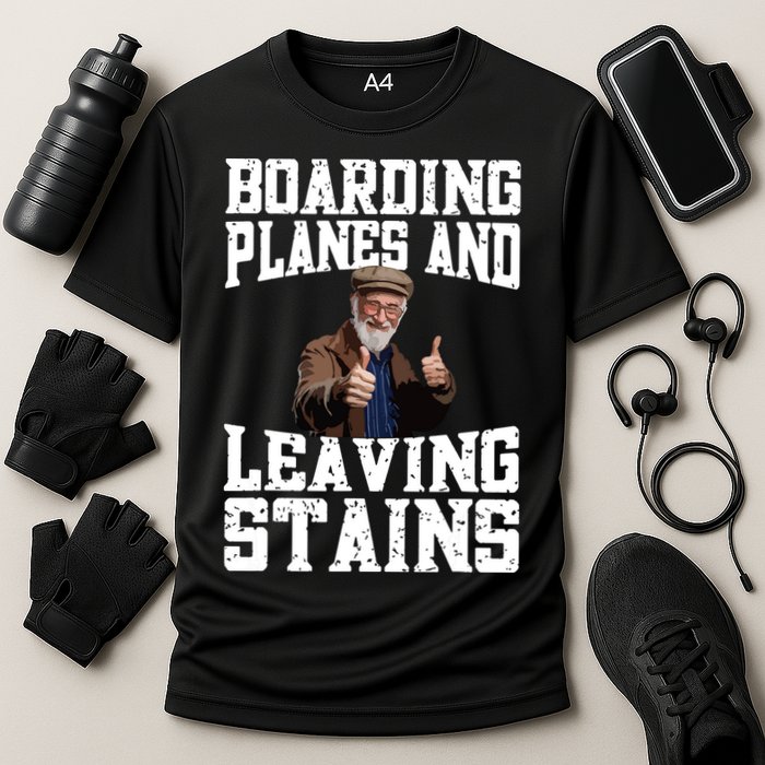Funny Inappropriate Vacation Design Embarrassing Airport Cooling Performance Crew T-Shirt