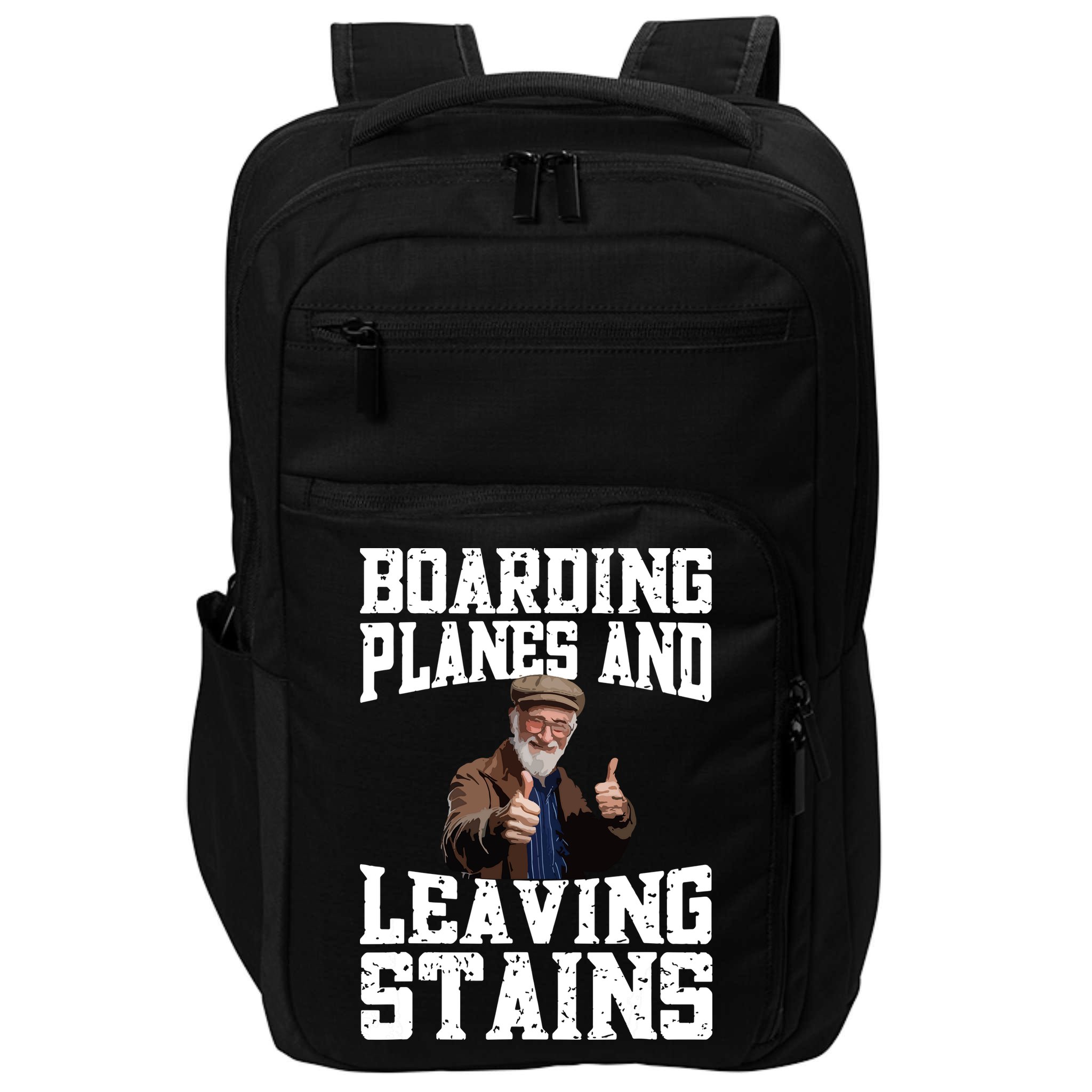 Funny Inappropriate Vacation Design Embarrassing Airport Impact Tech Backpack