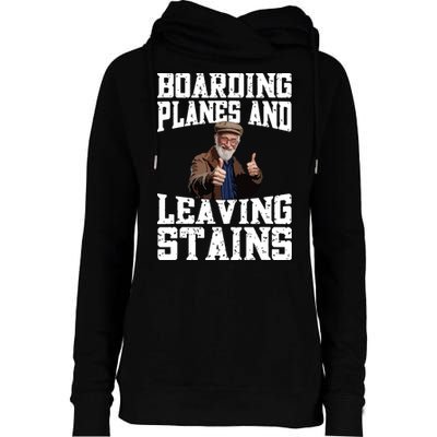 Funny Inappropriate Vacation Design Embarrassing Airport Womens Funnel Neck Pullover Hood