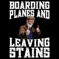 Funny Inappropriate Vacation Design Embarrassing Airport Cropped Pullover Crew