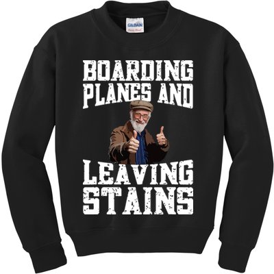 Funny Inappropriate Vacation Design Embarrassing Airport Kids Sweatshirt