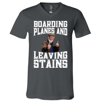 Funny Inappropriate Vacation Design Embarrassing Airport V-Neck T-Shirt
