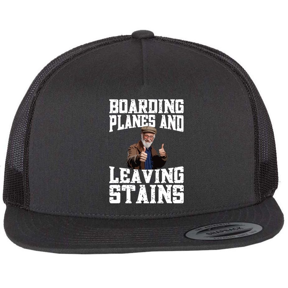 Funny Inappropriate Vacation Design Embarrassing Airport Flat Bill Trucker Hat