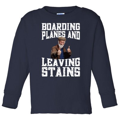 Funny Inappropriate Vacation Design Embarrassing Airport Toddler Long Sleeve Shirt