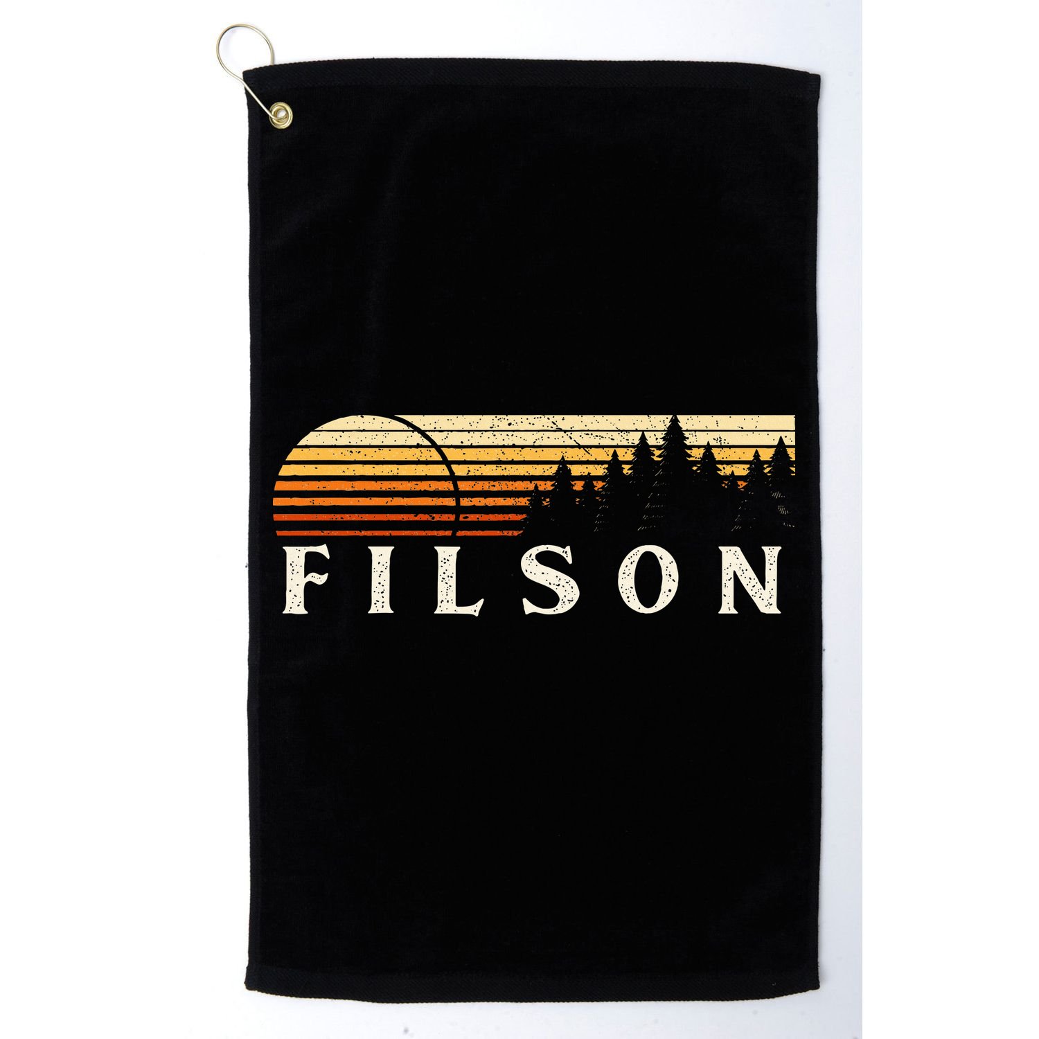 Filson Il Vintage Evergreen Sunset Eighties Retro Golf Towel
