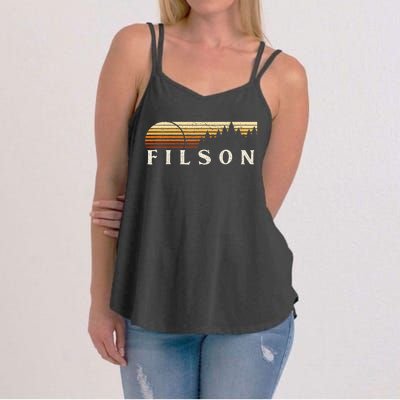 Filson Il Vintage Evergreen Sunset Eighties Retro Women's Strappy Tank