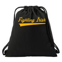 Fighting Irish Vintage Swoosh Drawstring Bag