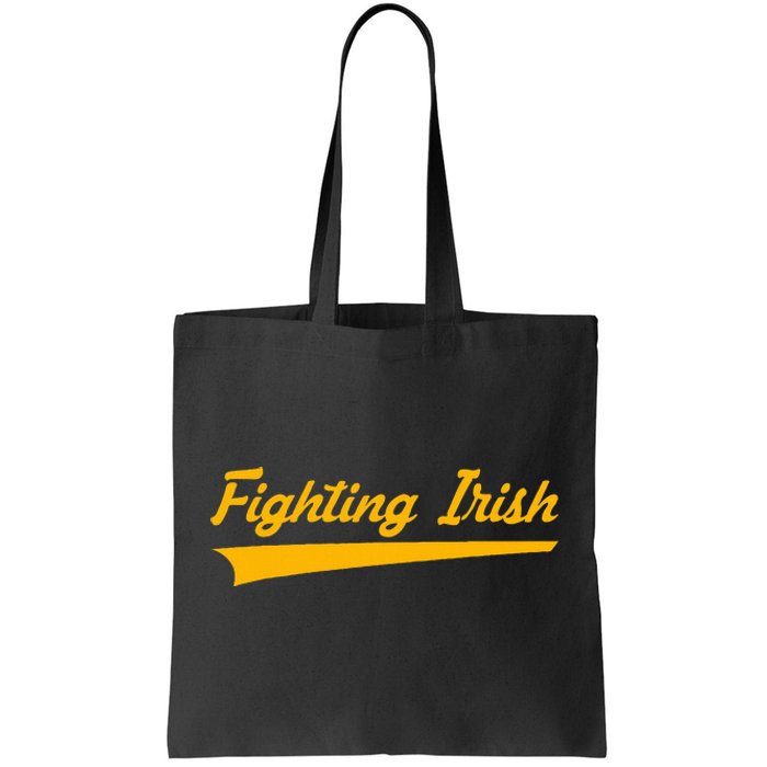 Fighting Irish Vintage Swoosh Tote Bag