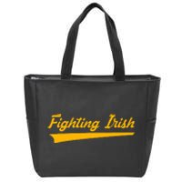 Fighting Irish Vintage Swoosh Zip Tote Bag