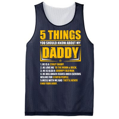 Five Things You Should Know About My Daddy Father's Day Mesh Reversible Basketball Jersey Tank