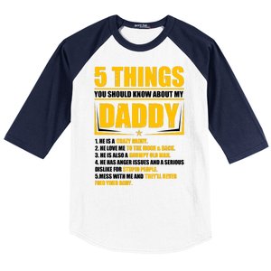 Five Things You Should Know About My Daddy Father's Day Baseball Sleeve Shirt